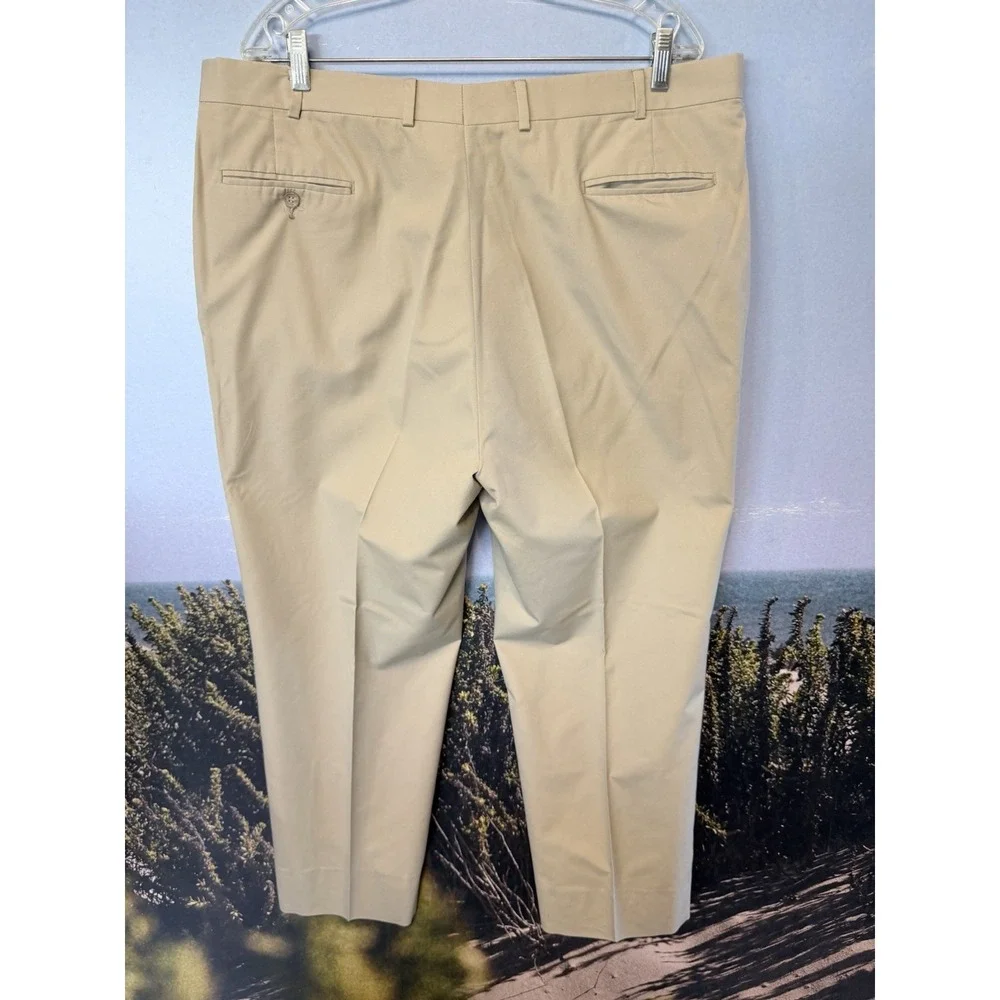 Vintage Brooks Brothers 2 PC Suit Khaki Chino Beige Tan 40x30 2XL